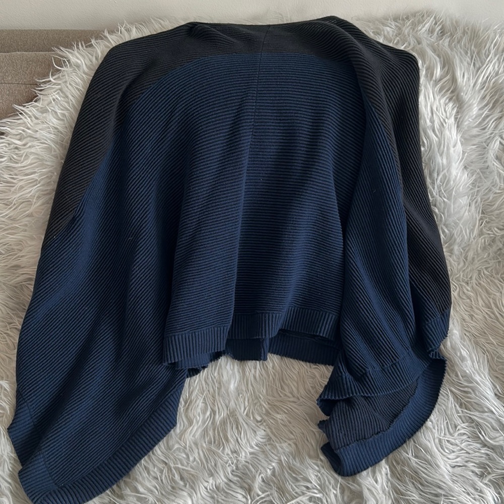 Lululemon two tone poncho sweater
